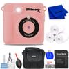 Ultimaxx Instant Print Camera for Kids Teens Beginners with 3 Printing Paper Rolls 32GB Micro SD Holiday (Pink, Bundle) view 1