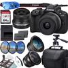 Canon EOS R50 Mirrorless Camera with 18-45mm Lens + Accessory Bundle (Renewed) view 1