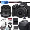 Canon EOS R50 Mirrorless Camera with 18-45mm Lens + RF Adapter + Accessory Bundle (Renewed) view 1