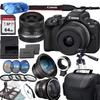 Canon EOS R50 Mirrorless Camera with 18-45mm Lens + Accessory Bundle (Renewed) view 1