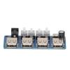 Power Expansion Board, 5V 4 Channel Power Expansion Module Button Control USB Power Splitter Board, Electronic Components view 1