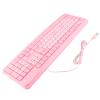 BROLEO Strong and Computer Keyboard, Keyboard, for Business Office, Computer, Home, Game, (Pink), BROLEOeh9k1m73a6-11 view 1