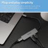 Philips USB C to USB Hub for Laptop, 4 USB 2.0 Ports, USB C Hub Multiport Adapter for MacBook Pro, MacBook Air, 480 Mbps Data Transfer Speed, USB C Laptops Docking Station, SWL3573S/37 view 3