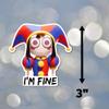 3" Amazing Digital Circus Laminated Laptop Stickers. Sizes in pictures Gift for friends and family perfect for mug tumbler laptop kindle tablet pc and more view 2