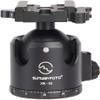 SUNWAYFOTO XB-52LR Tripod Ball Head w Arca Compatible Lever Lock Clamp Low Profile 132lb Max Load view 1