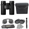 Nikon Monarch M7 10x30 (16764) Black Binoculars Bundle with Lens Pen and Cleaning Cloth, Compact Binoculars for Adults for Hunting, Bird Watching, and Hiking Essentials, Zoom Lightweight Travel view 1