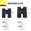 Nikon Monarch M7 10x30 (16764) Black Binoculars Bundle with Lens Pen and Cleaning Cloth, Compact Binoculars for Adults for Hunting, Bird Watching, and Hiking Essentials, Zoom Lightweight Travel view 2