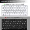Russian Language Keyboard Cover Skin Compatible for 2025-2022 MacBook Air 15.3 inch A2941 A3114 A3241/MacBook Air 13.6 inch A3113 A2681 A3240 with M4 M3 M2,MacBook Air 2025 Keyboard Protector-Black view 3