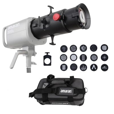 Aputure Amaran Spotlight SE 19 Lens Kit with Carrying Bag, Projection Lens Modifier for Amaran 300C 150C Amaran 200X S 200d S 100x S 60X S Aputure 300X