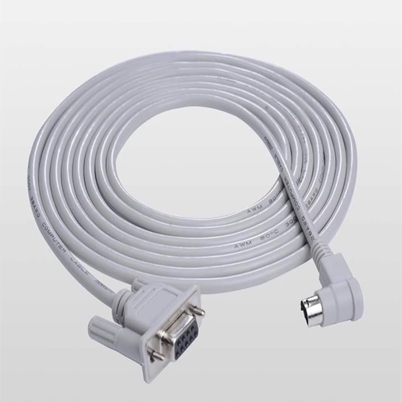 1761-CBL-PM02 Fits AB 1000,1200,1500 Series 90 Degree Elbow PLC Programming Cable, Light Gray 3m