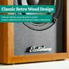 Electrohome Montrose, Upgradable Vinyl Record Player with Huntley, Powered Bluetooth Bookshelf Speakers, 3" Driver, for Warm Natural Sound, Teak view 4