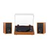 Electrohome Montrose, Upgradable Vinyl Record Player with Berkeley, Powered Bluetooth Bookshelf Speakers, 1" Tweeter & 3" Driver, for Warm Natural Sound, Teak view 1