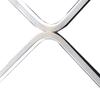 Benjara 22 Inch Table Lamp, Square LED Light, Modern Accent Metal Base, Chrome and Silver view 3