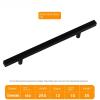 NALsa Handle Bathroom Door Handles Black Gold Square Wardrobe Aluminium Alloy Knob Dressing Drawer Furniture Pull Hardware 1Pcs (Color : Black-160mm) view 2