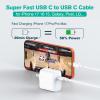 3.3 FT/1M USB C to USB C Cable for iPhone 17/16/15 Pro Max Plus, MacBook Air/Pro Charger, iPad Pro 13/12.9/11 inch, Air 5/4, Mini 6, Pixel view 2