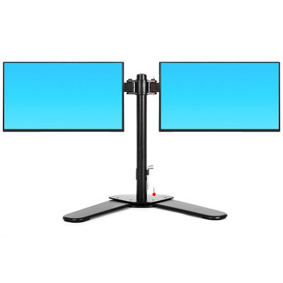 Listed TV Mount Desktop Monitor Stand 15.7 Inches Adjustable Height, 360 Rotation, Tiltable Dual Monitor Desk Mount Monitor Stand with Grommet Mounting Base Motion TV Bracket (Size : B)