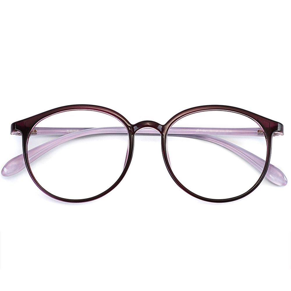 Designer Flexible and Lightweight TR Reading Glasses for Women, Blue Light Blocking Computer Reader (Color : Purple, Size : 3.5x)