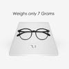 Designer Flexible and Lightweight TR Reading Glasses for Women, Blue Light Blocking Computer Reader (Color : Purple, Size : 3.5x) view 4