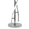 Benjara Jam 29 Inch Table Lamp, LED Light, Round, Accent Metal Base, Chrome and Silver view 4