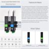 TOP1 RS232 RS485 to RJ45 Ethernet Serial Server, RS232 and RS485 Dual Channels Independent Operation, Dual Ethernet Ports, PoE Ethernet Port (RS232 RS485 to POE ETH (B)) view 3