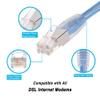 InstallerParts RJ11 Shielded Modem Cable for DSL Internet, 50 Ft, 10-Pack view 4