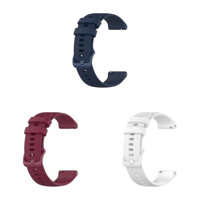 20mm Strap Compatible with Garmin Forerunner 245/245 Music Straps, 3 Pack Soft Silicone Band Sport Replacement Watchbands for Garmin Forerunner 245/245 Music,Men Women (Blue+Wine+White)