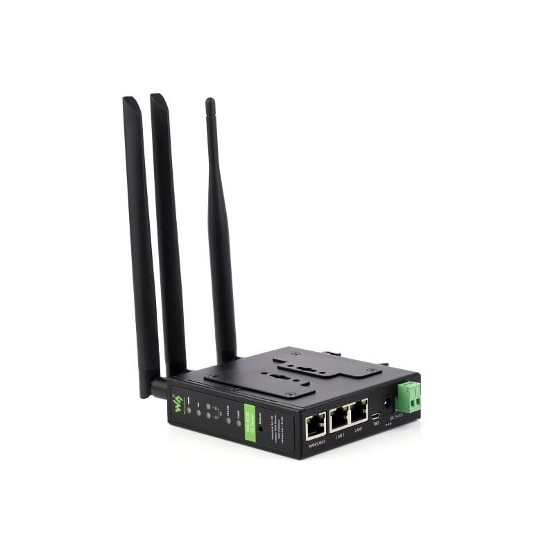 TUOPUONE Industrial 4G LTE Router, Multiple VPN protocols Support, 3-ch Ethernet Ports, WiFi high-Speed Internet Access, Dual Qualcomm Chips (WS-431E 4G Router)