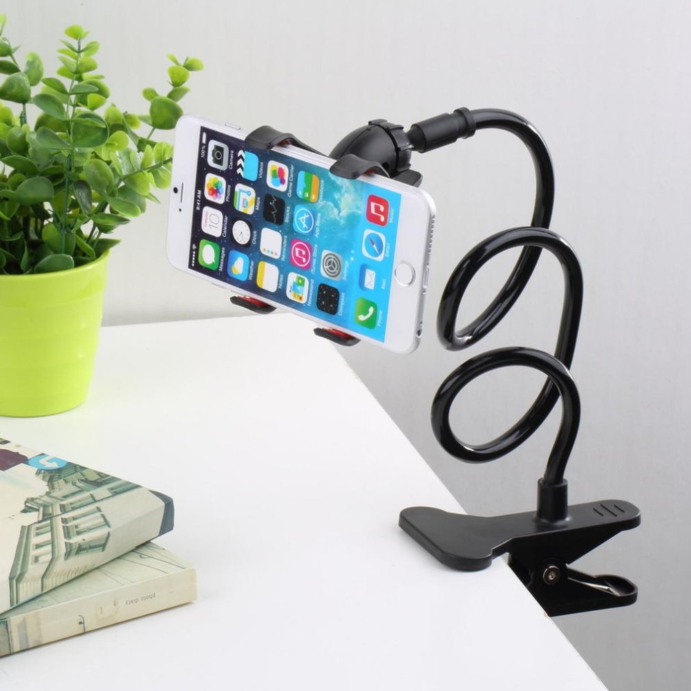 ulafbwur Portable Long Arm Mount Universal Cell Phone Tablet GPS Clamp Holder Stand Brace Flimikun