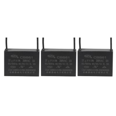 GAJUST 3Pcs Ceiling Fan Capacitor CBB61, Metallized Polypropylene Film Capacitor Great for Fans Pumps Motors Running