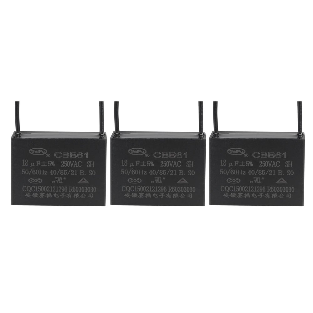 GAJUST 3Pcs Ceiling Fan Capacitor CBB61, Metallized Polypropylene Film Capacitor Great for Fans Pumps Motors Running