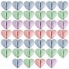 40 Pcs Cable Holder Cord Clips, Adhesive Wire Cord Holder Heart Cable Organizer Clips for Desk, Home, Office, Car, Nightstand (Pink Blue Green Purple) view 1