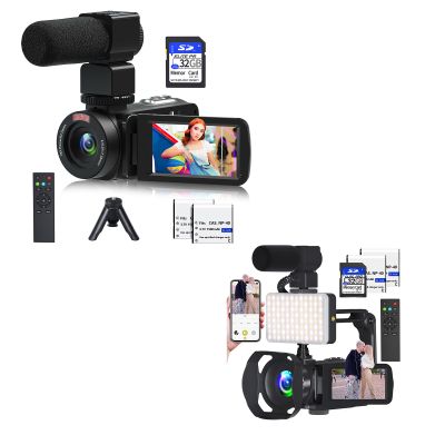 Video Camera, Full HD 1080P 30MP Camcorder, 8K Vlogging Camera for YouTube with Infrared Night Vision,18X Digital Zoom 3.0 LCD Screen Digital Camera, Video Recorder