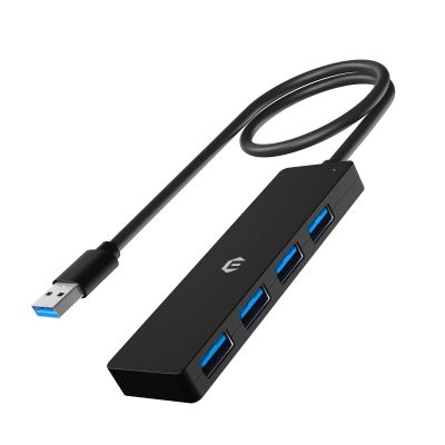 Tymyp USB Hub, 4-Port USB 3.0 Hub, USB Splitter for Laptop, Xbox, Flash Drive, Hard Drive, Gaming Console, Printer, Camera, Keyboard, Mouse, and More