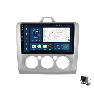 ADMLZQQ Android 11 Head Unit 2 Din Car Stereo Sat Nav for Ford Focus 2 2004-2011 Radio GPS Navigation 9'' MP5 Multimedia Video Player FM Receiver Support 4G SIM 5G WiFi SWC,Y4 8+128g