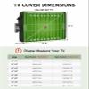Outdoor TV Cover 70 to 75 Inches, Sports Theme Football Field Game Waterproof and Weatherproof TV Cover with Remote Control Pocket, Flat Screen TV Cover Protector for Outside TV view 2