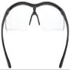 MCR Safety KD710PF Klondike KD7 Extremely Low Profile and Lightweight Design Safety Glasses, Black/Gray Temples, Clear MAX6 Anti-Fog Lens view 3