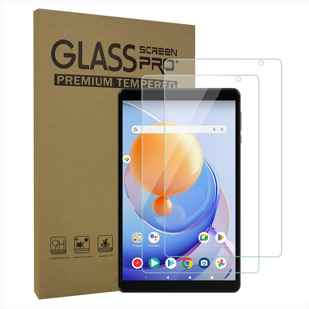 AKNICI 2-Pack Screen Protector for ALLDOCUBE iPlay 50 Mini Lite/TECLAST P80T 8 Inch Tablet, Tempered Glass Film, Ultra Clear Transparency Tempered Glass, Anti-Scratch/9H Hardness