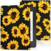 Wazzasoft for Kindle Paperwhite 10th Generation Case 2018 Release 6" for Women Girls Folio Cover Cute Design Girly Kawaii Sunflower Pretty Unique Teens for Kindle Paperwhite 2018 Case 6 Inch PQ94WIF view 1