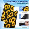 Wazzasoft for Kindle Paperwhite 10th Generation Case 2018 Release 6" for Women Girls Folio Cover Cute Design Girly Kawaii Sunflower Pretty Unique Teens for Kindle Paperwhite 2018 Case 6 Inch PQ94WIF view 3
