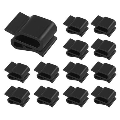 100Pcs Cable Clips Clip S Clip Solar photovoltaic Panel Wire Clip Black Plastic Insulation photovoltaic Panel Wire Fixing Clip for PV Wiring Boat Cable Boat Trailer
