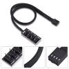4 Pin PWM PC Fan Hub Power Supply Cable, 4 Pin Male for CPU Fan PC Fans Hub, 4 Pin PWM Fan Hub for Computer Case 4 Pin and 3 Pin Cooling Fans view 3