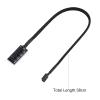 4 Pin PWM PC Fan Hub Power Supply Cable, 4 Pin Male for CPU Fan PC Fans Hub, 4 Pin PWM Fan Hub for Computer Case 4 Pin and 3 Pin Cooling Fans view 4