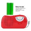 Portable FM AM Radio with High Sensitivity Built in Speaker, Telescopic Antenna for Clear Sound, Vintage Design (Red) view 3