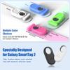 [4-Pack] Silicone Case for Galaxy Smart Tag 2, Hidden Pin SmartTag 2 Holder All-Round Protection Galaxy Smart Tag 2 Case for Dog Collar Luggage Clothes Kids Elder (White/Blue/Green/Rose Red) view 2