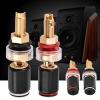 flexman 2Pcs Binding Post Banana Jacks, 2.36inch Insulated No Welding Brass and Copper Speaker Binding Post, Banana Plug Socket Connector for 4mm Banana Plugs, Spade Terminals, Bare Wire, Speaker view 3