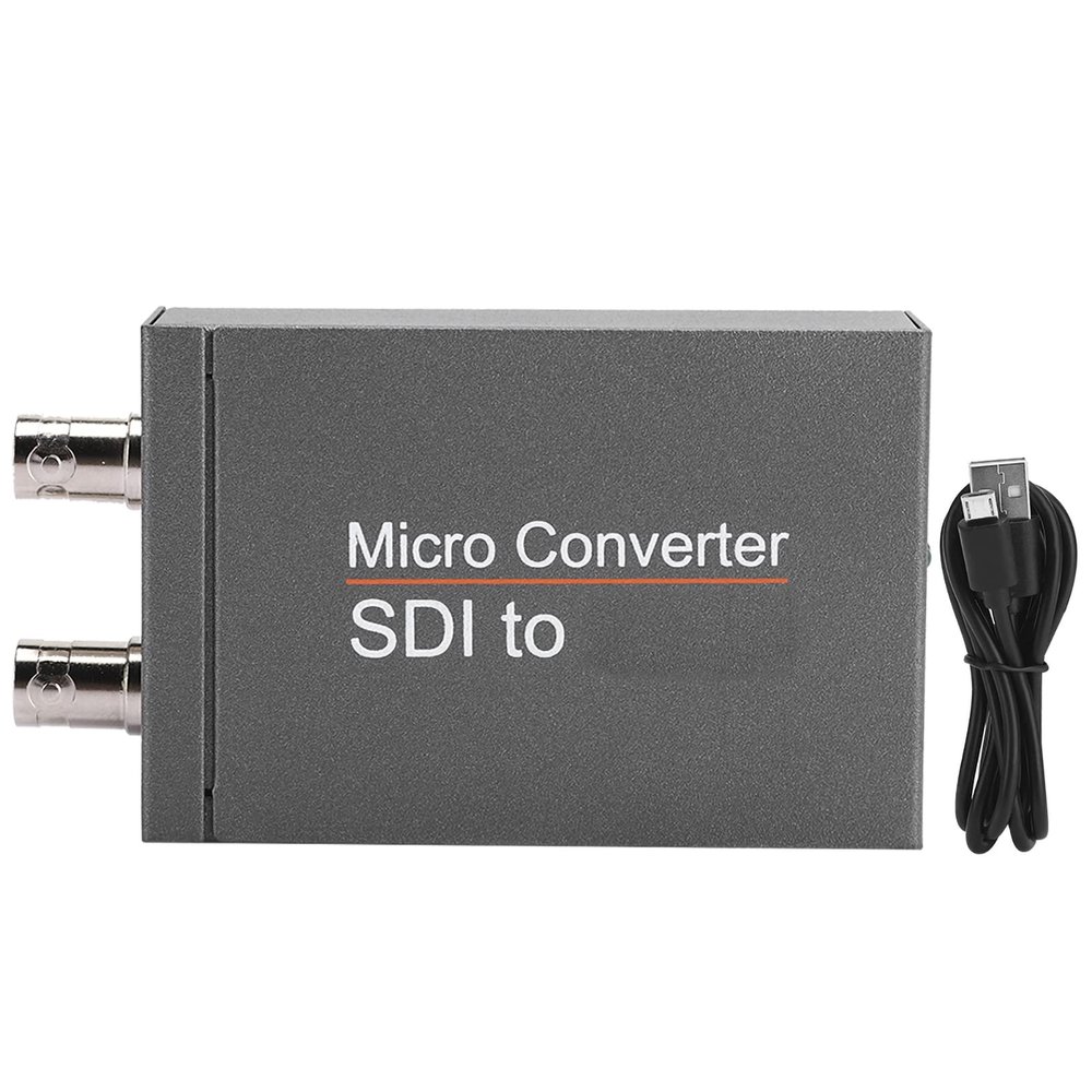 flexman Mini HD SDI to HDMI Converter Adapter, 3G to SDI Full Figh Definition 1080P Signals Adapter with Automatic Resolution Recognition One Way SDI Loop Back Output