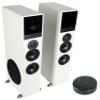 Rockville (1 TM80W White Powered Home Theater Tower Speakers 8" Sub/Bluetooth/USB Bundle with (1) Mini WiFi Music Player Wireless Audio Streaming Multiroom Stereo Receiver (2 Items) view 1