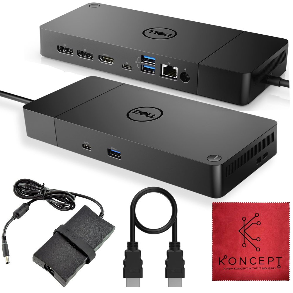 Dell WD19S Docking Station Dual Monitor - Dock Station with 180W + USB Type-C + HDMI+ Dual DisplayPort - Ultimate Laptop Docking Station