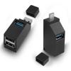 HATMINI 3-Port USB Hub for Laptop,USB Port Expander Adapter,1 USB 3.0 and 2 USB 2.0 Port Portable Powered Data Suitable for Connecting USB C and USB A Ports to Mobile Hard Drives, USB Flash Drives view 1