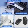 HATMINI 3-Port USB Hub for Laptop,USB Port Expander Adapter,1 USB 3.0 and 2 USB 2.0 Port Portable Powered Data Suitable for Connecting USB C and USB A Ports to Mobile Hard Drives, USB Flash Drives view 4